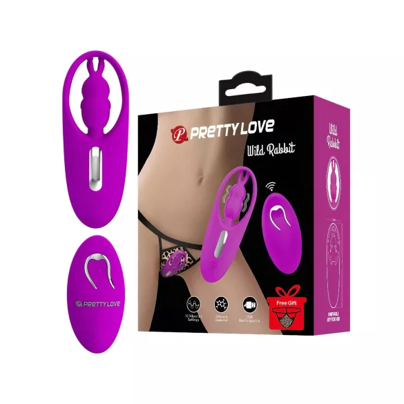 Pretty Love Wild Rabbit - vibrator zajček za klitoris - roza