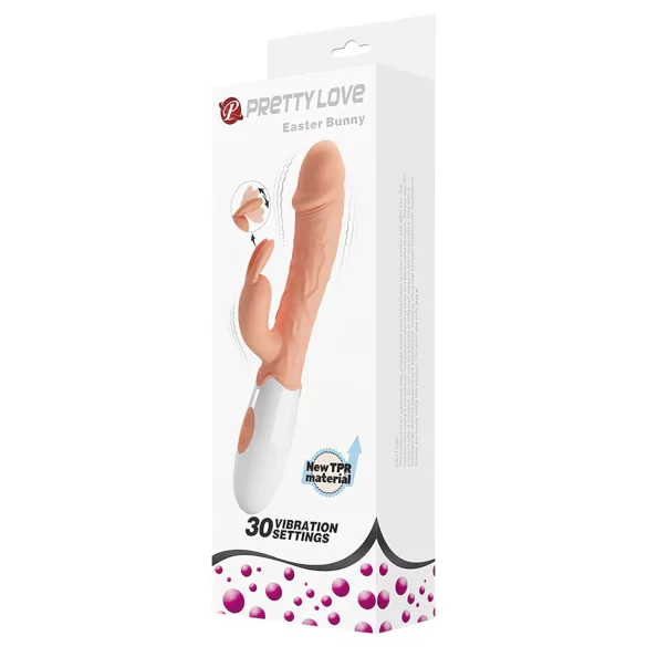 Pretty Love Easter Bunny - vibrator z dodatno stimulacijo klitorisa - naraven