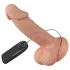 Baile Zebulon - realistični vibrirajoči penis z modami - 19cm - naravna barva