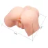 Crazy Bull - masturbator v obliki zadnjice z vibracijo - naravna barva