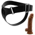 Pretty Love Harness - pas z dildom - 17 cm - črna