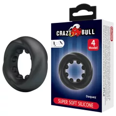 Crazy Bull - erekcijski obroč - stimulacijski - črna
