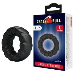 Crazy Bull - obroč za penis - ekstra močan - črna