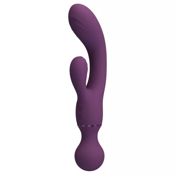 Pretty Love All Rounder - dvojna glavna vibrator za G-točko in klitoris (vijoličen)