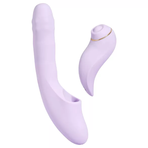 Svakom DuoGlow - aplikacijsko voden vibrator za točko G in klitoris (vijoličen)