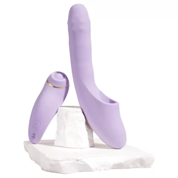 Svakom DuoGlow - aplikacijsko voden vibrator za točko G in klitoris (vijoličen)