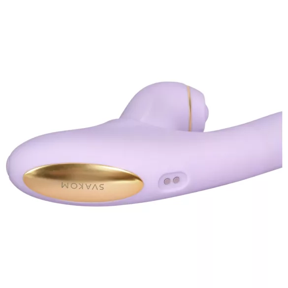 Svakom DuoGlow - aplikacijsko voden vibrator za točko G in klitoris (vijoličen)