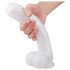 Sex HD Martin - realistični dildo z vakumom in modami (belo)