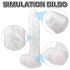 Sex HD Martin - realistični dildo z vakumom in modami (belo)