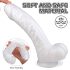 Sex HD Martin - realistični dildo z vakumom in modami (belo)