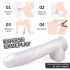 Sex HD Martin - realistični dildo z vakumom in modami (belo)