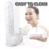 Sex HD Martin - realistični dildo z vakumom in modami (belo)