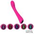 Sex HD Sunshine - akumulatorski rebrasti vibrator za G-točko (roza)