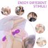 Seksi HD Iris – Grelni masažni vibrator z 2 motorčkoma (vijoličen)
