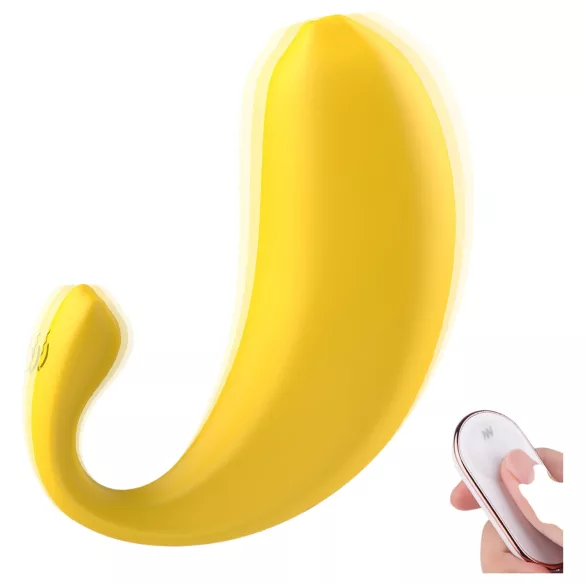 Sex HD - jajce vibrator z upravljanjem prek aplikacije (rumeno)