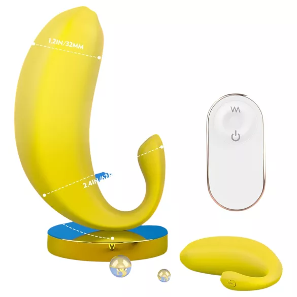 Sex HD - jajce vibrator z upravljanjem prek aplikacije (rumeno)