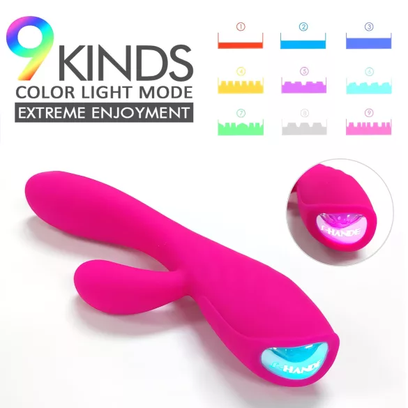 Sex HD Muses - vibracijski masažer za segrevanje - polnjenje USB - roza