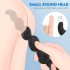 Seksi HD Steven - rebrasti analni dildo (črn)