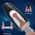 Sex HD Hawk - masturbator z vibracijo in sesanjem - akumulatorski črn-bel