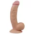 Lovetoy Ultra Soft - realistični dildo - prožen, 21,5 cm - naravna barva