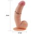 Lovetoy Ultra Soft – prožen, realistični dildo – 21,5 cm (naravno)