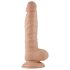 Lovetoy Real Extreme - prisesano dildo - 21 cm (naravno)
