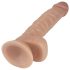 Lovetoy Real Extreme - prisesano dildo - 21 cm (naravno)