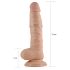 Lovetoy Real Extreme - prisesano dildo - 21 cm (naravno)