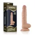 Lovetoy Real Extreme - dildo z vakuumsko osnovo - 21 cm - naravna barva