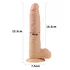Lovetoy Real Extreme - dildo s priseskom - 24 cm