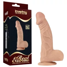 Lovetoy Real Extreme - dildo s priseskom - 23 cm (naravno)