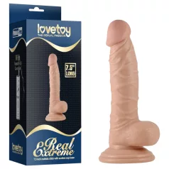   Real Extreme - dildo za točko G z modom in priseskom - 19 cm (naravno)