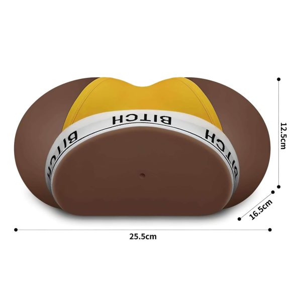 Lovetoy - umetna vagina torzo in tanga - temna naravna barva