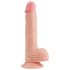 Lovetoy Nature Cock - realistični dildo s priseskom - 21 cm - natur