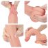Lovetoy Naravni Kay - realistično dildo z vakuumsko osnovo, 21 cm (natur)