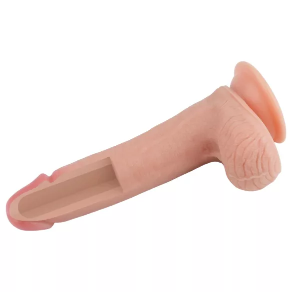 Lovetoy Nature Cock - realistični dildo - dvoplastni - 20 cm - natur