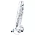 Lovetoy Flawless Clear - dildo s priseskom - 19 cm (prozoren)