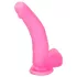 Lovetoy Jelly Studs - dildo z vakumskim podstavkom - 20 cm - roza