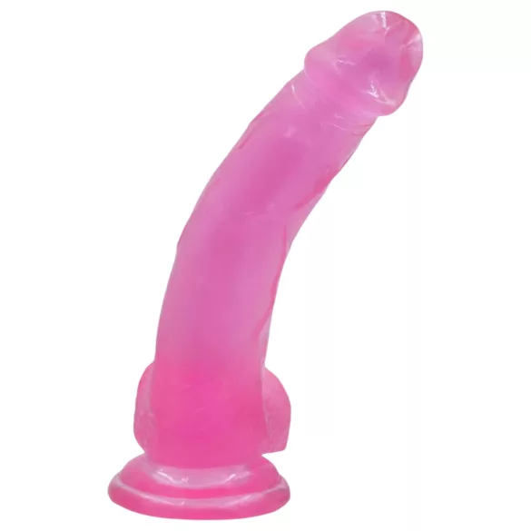 Lovetoy Jelly Studs - dildo z vakumskim podstavkom - 20 cm - roza