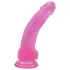 Lovetoy Jelly Studs - dildo z vakumskim podstavkom - 20 cm - roza