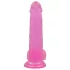 Lovetoy Jelly Studs - dildo z vakumskim podstavkom - 20 cm - roza