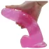 Lovetoy Jelly Studs - dildo z vakumskim podstavkom - 20 cm - roza