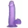 Lovetoy - dildo z vakuumskim dnom - 15 cm - vijoličen