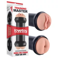Lovetoy - masturbator vagina in anus - naravna barva