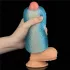 Lovetoy Training Master - dvostranski rebrast masturbator (moder)