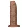 Lovetoy Chubby - realistični dildo z vakuumskim držalom - 25 cm - naravna barva