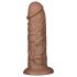 Lovetoy Chubby - realistični dildo s priseskom - 25cm (naraven)
