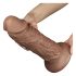 Lovetoy Chubby - realistični dildo s priseskom - 25cm (naraven)