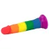 Lovetoy Prider 7.0 - realistični dildo - 19 cm (mavrični)