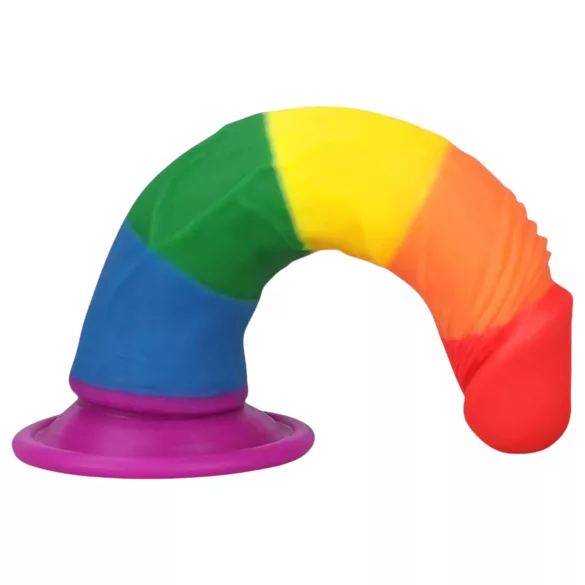 Lovetoy Prider 7.0 - realistični dildo - 19 cm (mavrični)